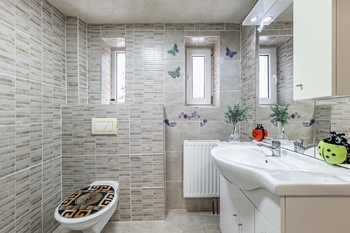 Druhá toaleta v prvním patře. - Prodej domu 247 m², České Velenice