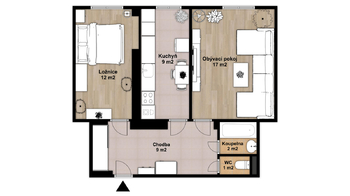 Prodej bytu 2+1 v družstevním vlastnictví 53 m², Ostrava