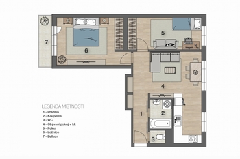 Prodej bytu 3+kk v osobním vlastnictví 66 m², Praha 6 - Ruzyně