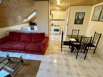 Obývací pokoj - Pronájem bytu 3+kk v osobním vlastnictví 75 m², Praha 6 - Ruzyně
