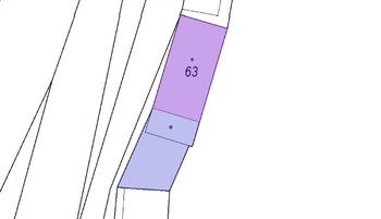 Katastrální mapka - Prodej domu 90 m², Lašovice