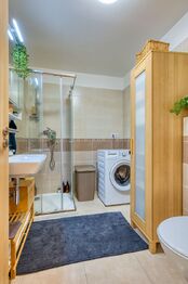 Koupelna s WC - Pronájem bytu 1+kk v osobním vlastnictví 39 m², Plzeň