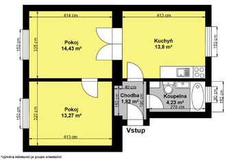 Pronájem bytu 3+kk v osobním vlastnictví 54 m², Pečky
