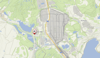 umístění - Pronájem skladovacích prostor 6500 m², Horní Jiřetín