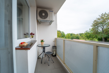 Lodžie u obývacího pokoje - Prodej bytu 3+kk v osobním vlastnictví 81 m², Opočnice