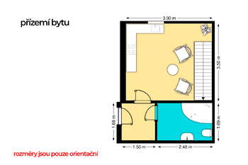 Prodej bytu 1+1 v osobním vlastnictví 22 m², Praha 10 - Uhříněves