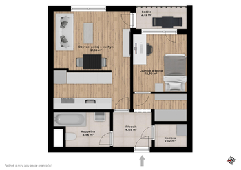 Prodej bytu 2+kk v osobním vlastnictví 56 m², Praha 10 - Uhříněves