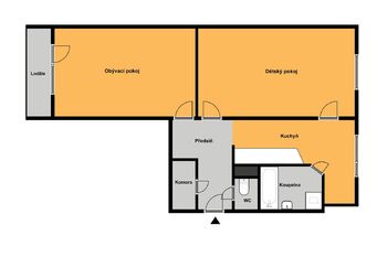 Pronájem bytu 2+1 v osobním vlastnictví 63 m², Poniklá