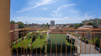 Výhled z balkónu - Prodej bytu 2+1 v osobním vlastnictví 54 m², Vyškov