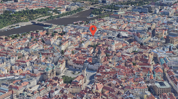 Umístění na mapě - Pronájem bytu 3+kk v osobním vlastnictví 65 m², Praha 1 - Staré Město