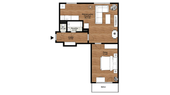 Prodej bytu 2+kk v osobním vlastnictví 52 m², Jirkov