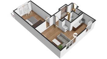 Prodej bytu 2+kk v osobním vlastnictví 52 m², Jirkov