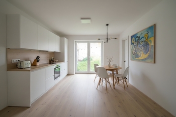 vizualizace kuchyně - Prodej domu 122 m², Němčice nad Hanou