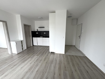 obývací pokoj s kuchyňským koutem - Pronájem bytu 2+kk v osobním vlastnictví 38 m², Zbůch 