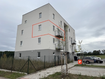 označení bytu a parkování - Pronájem bytu 2+kk v osobním vlastnictví 38 m², Zbůch