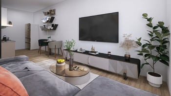 vizualizace - Pronájem bytu 2+kk v osobním vlastnictví 44 m², Praha 10 - Horní Měcholupy