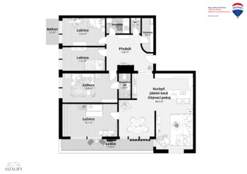 Prodej bytu 5+kk v osobním vlastnictví 149 m², Praha 5 - Jinonice