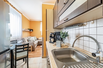Kuchyně. - Prodej bytu 2+kk v osobním vlastnictví 43 m², Pelhřimov