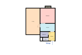 Prodej bytu 2+1 v osobním vlastnictví 48 m², Praha 5 - Košíře