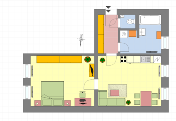 Pronájem bytu 2+kk v osobním vlastnictví 48 m², Jablonec nad Nisou