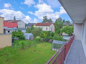 výhled z jižního balkonu - Pronájem bytu 4+1 v osobním vlastnictví 130 m², České Budějovice