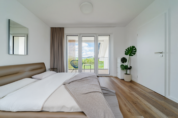 vizualizace ložnice 2 NP - Prodej domu 151 m², Lysice