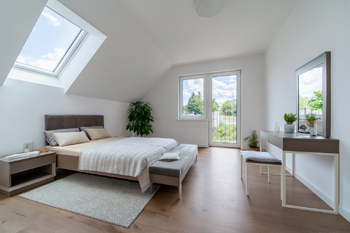 vizualizace ložnice 2 NP - Prodej domu 151 m², Lysice