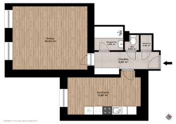 Pronájem bytu 1+1 v osobním vlastnictví 42 m², Praha 4 - Nusle