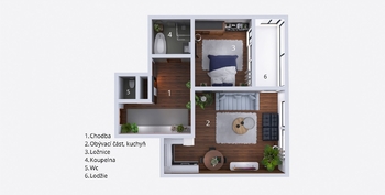 Prodej bytu 2+kk v osobním vlastnictví 70 m², Prostějov