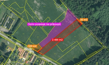 Prodej pozemku 2485 m², Suchdol nad Lužnicí