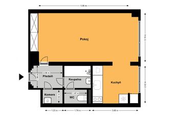 Pronájem bytu 1+1 v osobním vlastnictví 36 m², Praha 4 - Krč