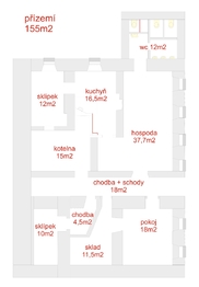 Prodej restaurace 372 m², Rohozná