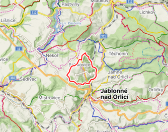 turistické trasy - Prodej domu 160 m², Sobkovice