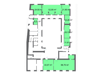 Pronájem kancelářských prostor 246 m², Louny