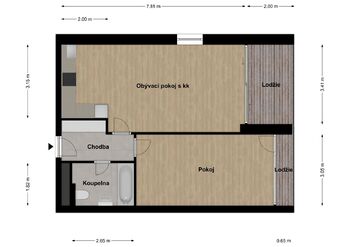 Pronájem bytu 2+kk v osobním vlastnictví 56 m², Starý Plzenec