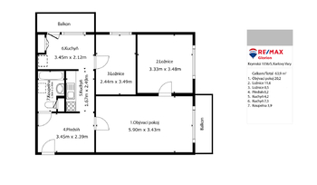 Prodej bytu 3+1 v osobním vlastnictví 74 m², Karlovy Vary
