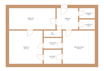 Prodej bytu 3+1 v osobním vlastnictví 91 m², Praha 6 - Bubeneč