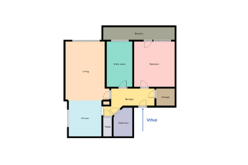 Prodej bytu 3+kk v osobním vlastnictví 73 m², Praha 5 - Smíchov