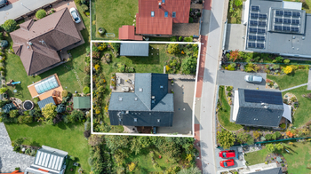 Vyznačení celého pozemku - Prodej domu 215 m², Stěžery