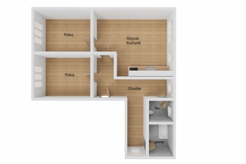 Pronájem bytu 3+kk v družstevním vlastnictví 59 m², Havířov
