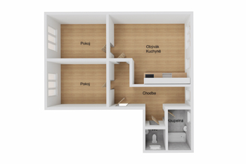 Pronájem bytu 3+kk v družstevním vlastnictví 59 m², Havířov