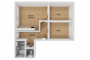 Pronájem bytu 3+kk v družstevním vlastnictví 58 m², Havířov