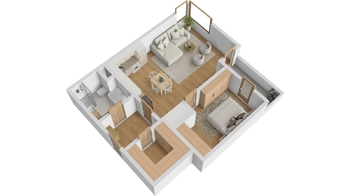Pronájem bytu 2+kk v osobním vlastnictví 62 m², Hradec Králové
