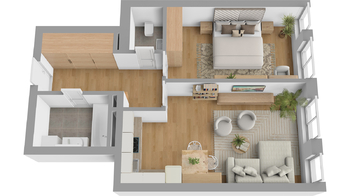 Pronájem bytu 2+kk v osobním vlastnictví 56 m², Slaný
