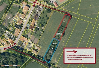 Prodej pozemku 1095 m², Vřesovice