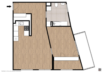 Prodej bytu 2+kk v osobním vlastnictví 62 m², Praha 8 - Kobylisy