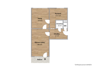 Prodej bytu 2+1 v osobním vlastnictví 52 m², Praha 3 - Žižkov