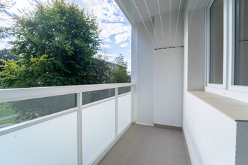 Lodžie v výhledem do zeleně - Pronájem bytu 3+1 v osobním vlastnictví 76 m², Kolín