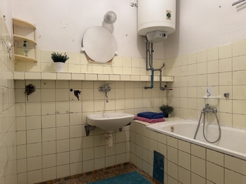 Koupelna - Prodej bytu 3+1 v osobním vlastnictví 72 m², Drnholec