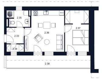 Prodej bytu 2+kk v osobním vlastnictví 63 m², Valtice